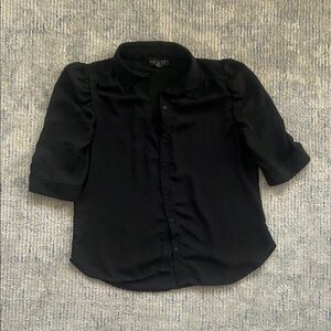 Laundry By Shelli Segal Black Blouse